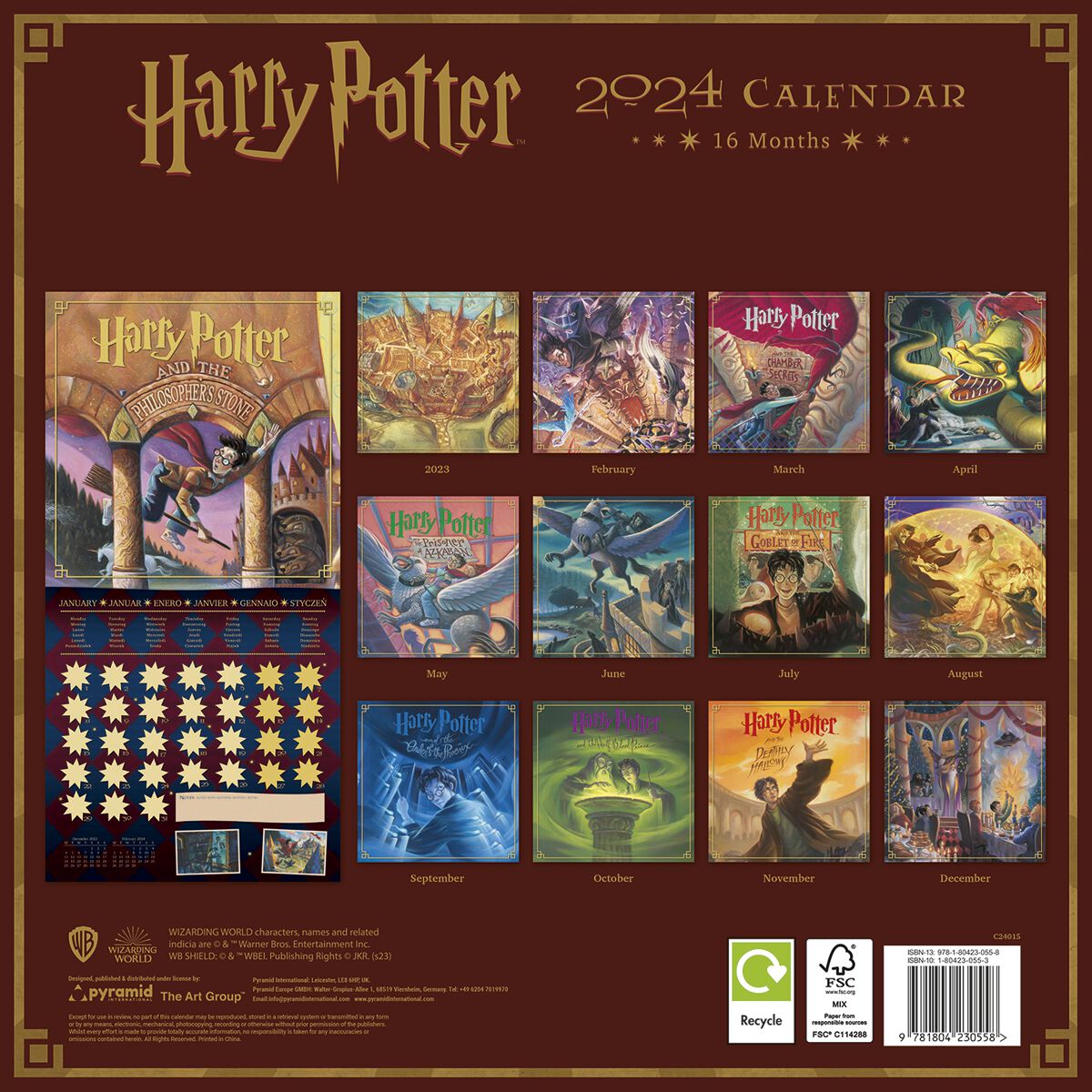 Calendrier Harry Potter 2024